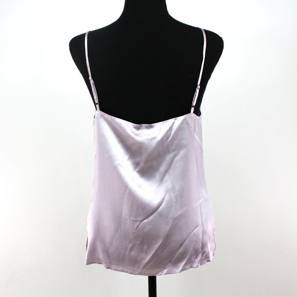 L'AGENCE Jane Silk V-Neck Orchid Hush Lavender Camisole Tank Top X-Small NEW - Picture 6 of 7
